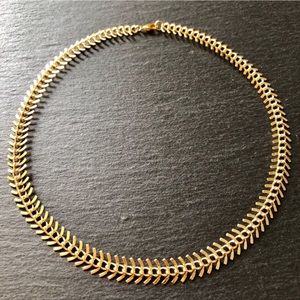 14K Gold Boho Fishtail Choker